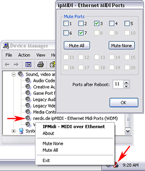 IpMIDI Screenshot